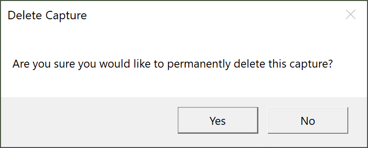permanently delete recording dialogue