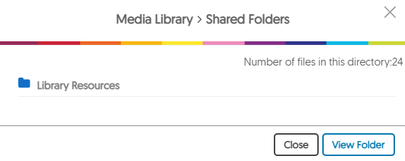 Library Resources folder in Shared Folders view