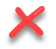 screenshot of x mark which is on the image above next to a checkbox that should not be checked. 