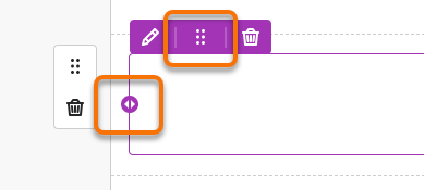 Move and resize blocks