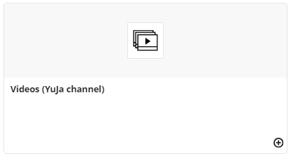 screenshot showing Videos (YuJa channel) icon