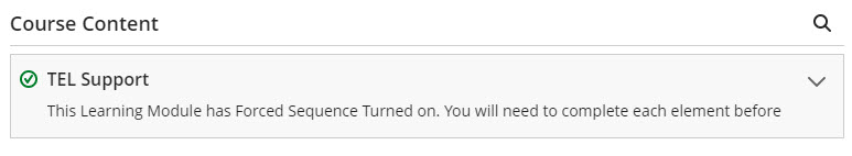 screenshot of completed Learning module