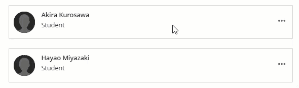 GIF showing edit member information process