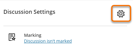 Discussion Settings Cog