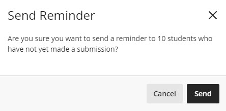 Send reminder confirmation message
