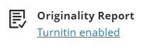 Enable Turnitin button
