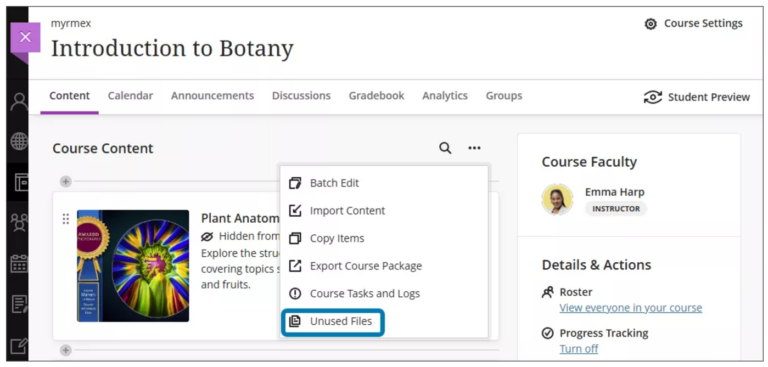 Delete or restore course content - Technology Enhanced Learning Support ...