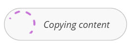 Screenshot of the copying content processing icon.