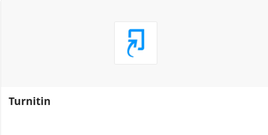 screenshot showing Turnitin assignment  button in Blackboard content market