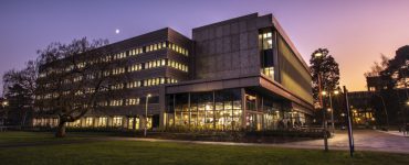 The University of Reading Library at night