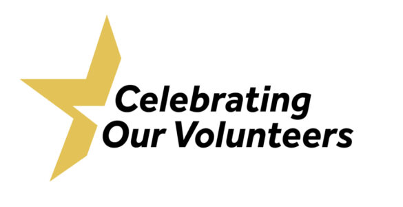 Celebrating Our Volunteers logo next to the University of Reading logo