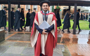 Imran graduating from the University of Reading