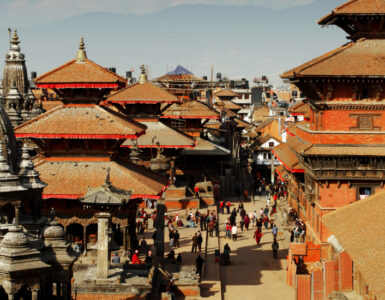 View of Kathmandu Durbar Square in Nepal