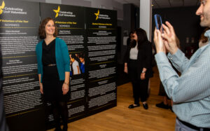 Leslie at the UoR Celebration of Volunteers