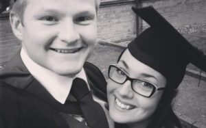 Ed and Andree on graduation day