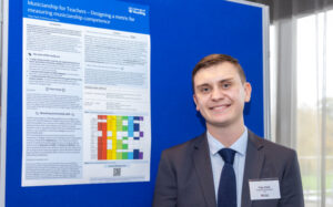 Toby presenting his UROP exhibition