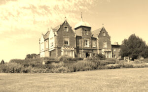 Old Whiteknights House in sepia