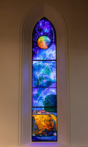 The Wilfred Owen Window in All Saints Church, Dunsden