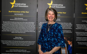 Claire at the Celebration of Volunteering Awards