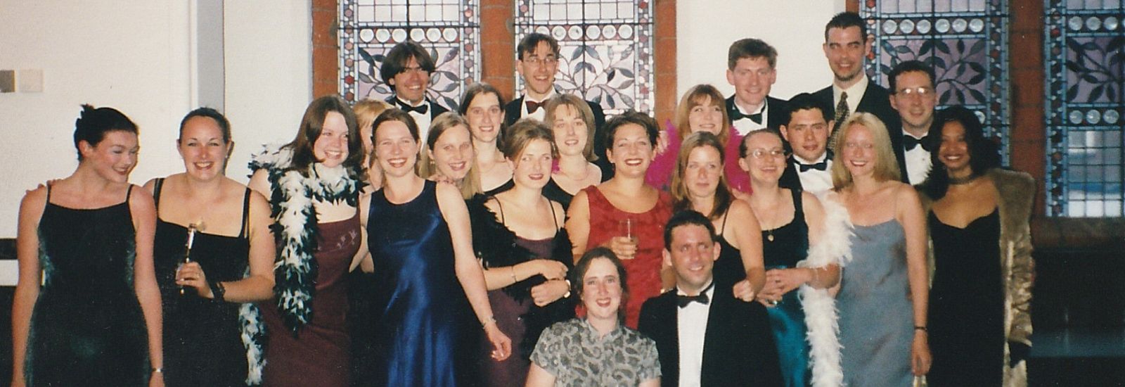 The Reading Foodie group posing for a photo in 1999