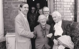 Peter with Nellie Eales on her 100th birthday