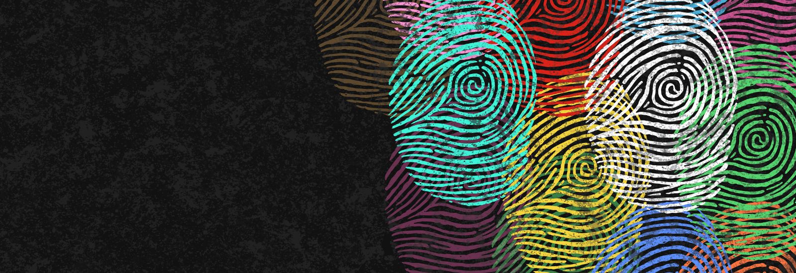 Multicolored fingerprints