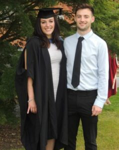 Romy and Rhys at graduation