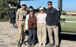 Paul and Anne with another University of Reading couple on safari