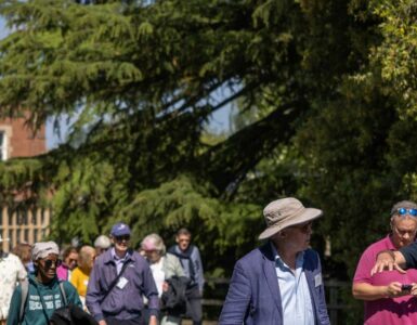 Alumni campus tour at the Community Festival