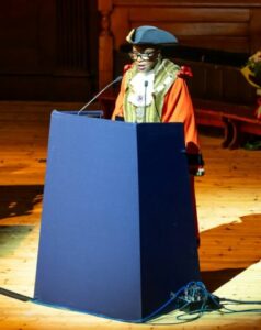 Alice making her mayoral speech