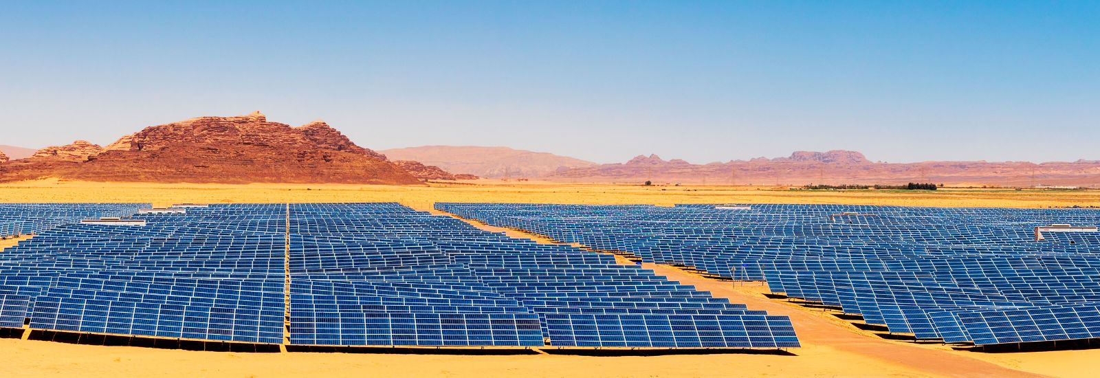 Solar Power Plant in a Desert (Quweira Power Plant)