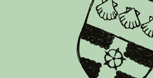 The University of Reading crest on a green background