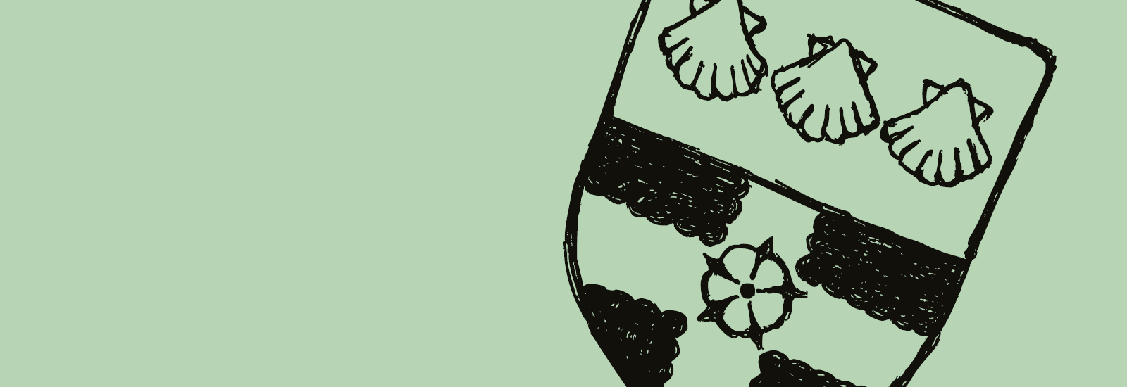 The University of Reading crest on a green background