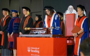 Dr Baylon speaking at graduation in Malaysia