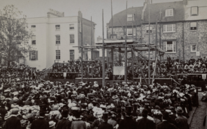 The ceremony of the laying of the foundation stone for the Great Hall at London Road on 5 June 1905