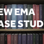 A library shelf image with the caption 'New EMA Case Study'
