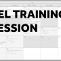 A blurred out calendar with the caption 'Tel Training Session'