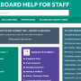 Screenshot of the 'Blackboard Help for Staff' webpage