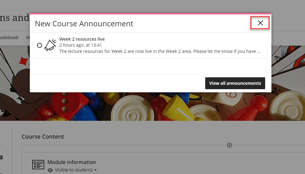 New course announcement