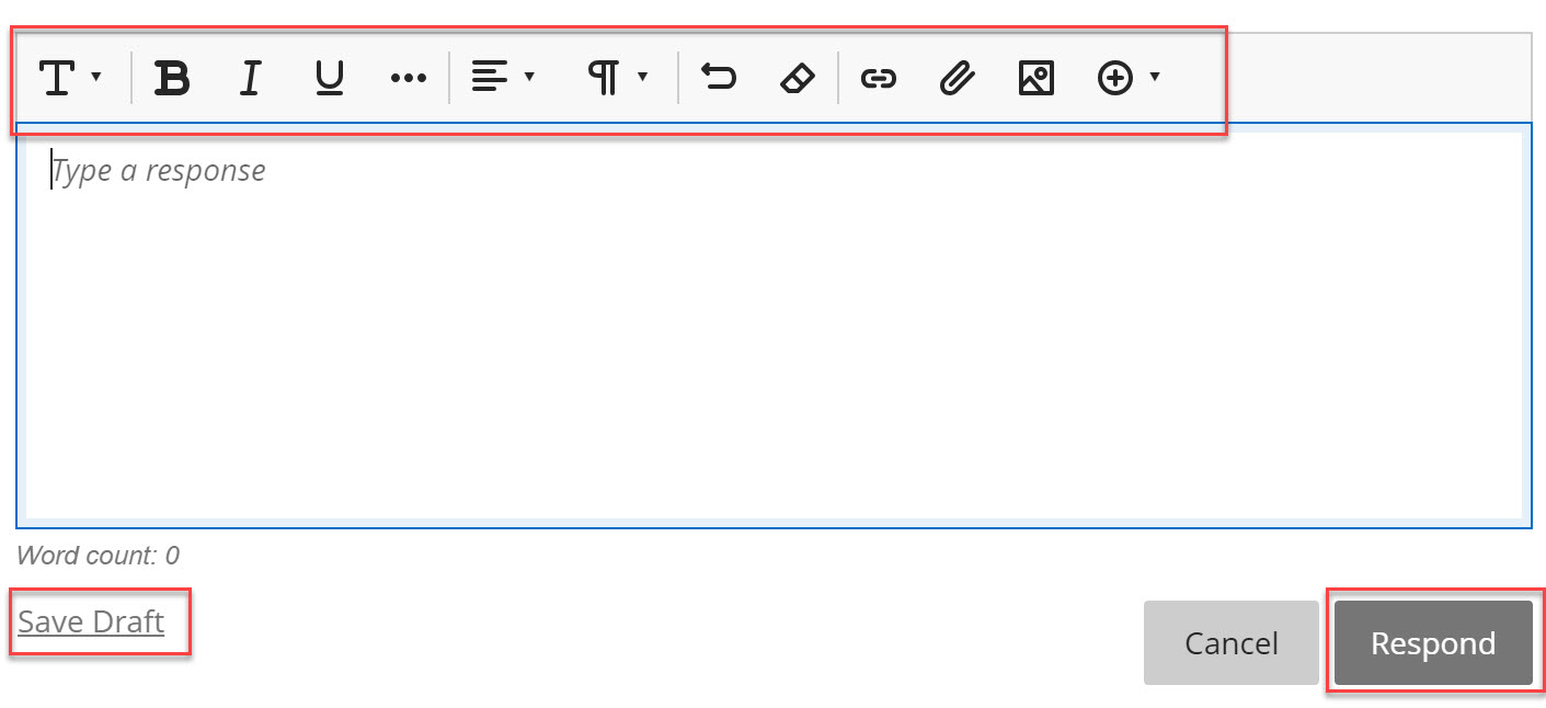 Editor and save draft.