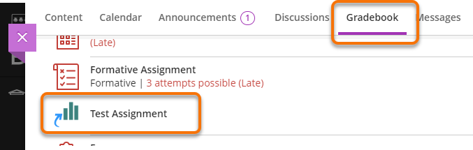 Gradebook and Gradescope assignment.