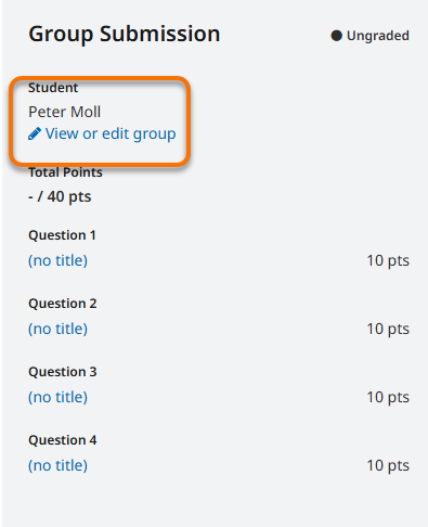 The View or edit group button after submitting when this is enabled.