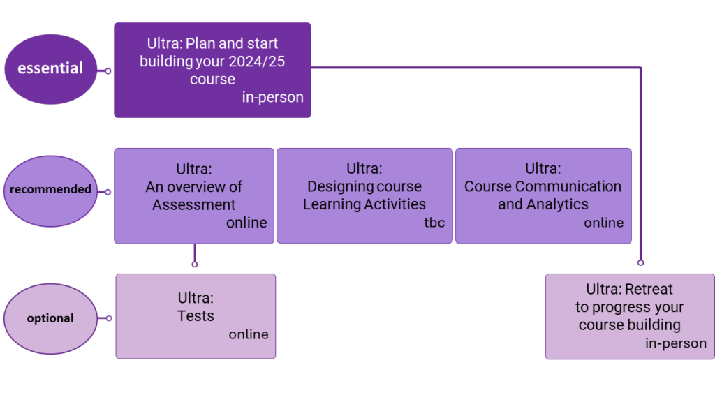 graphical representation of the training pathways described in the article