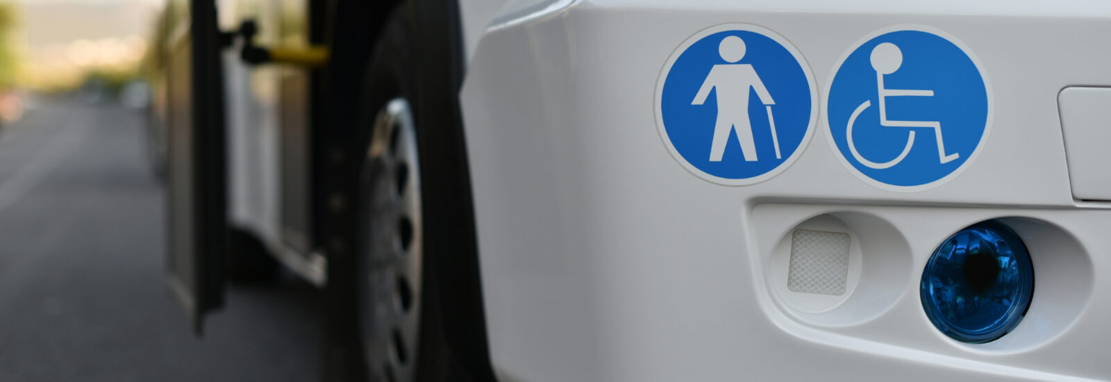 An accessible bus for mobility-impaired people