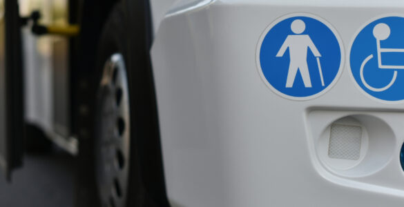 An accessible bus for mobility-impaired people