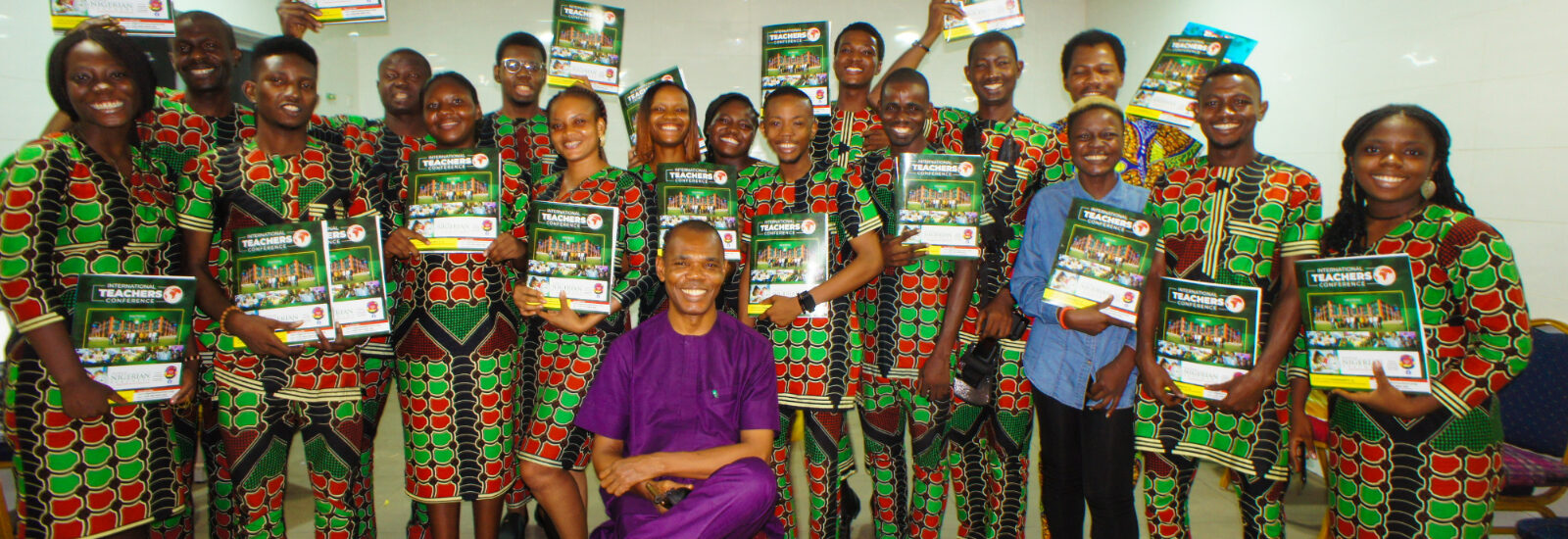 Peter with Nigerian Teachers' events team