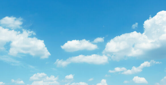 Blue sky with clouds