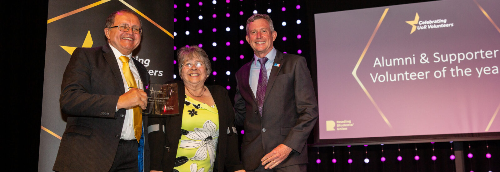 Clive and Sheila Payne at the Celebration of Volunteering awards