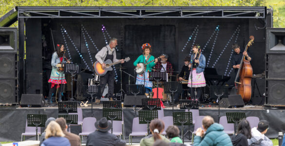 Group of musicians on stage at University of Reading