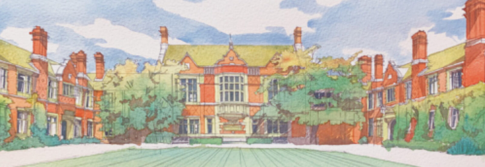 Postcard image of Wantage Hall